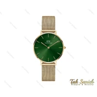 ساعت مچی دنیل ولینگتون طلایی صفحه سبز زنانه Daniel-3924-32-L
