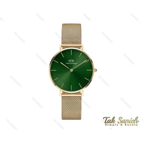 ساعت مچی دنیل ولینگتون طلایی صفحه سبز زنانه Daniel-3924-32-L