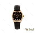 ساعت رولکس زنانه طلایی بند چرم نگین دار Rolex-3940-L