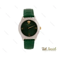 ساعت ورساچه زنانه بند چرمی سبز Versace-3943-L