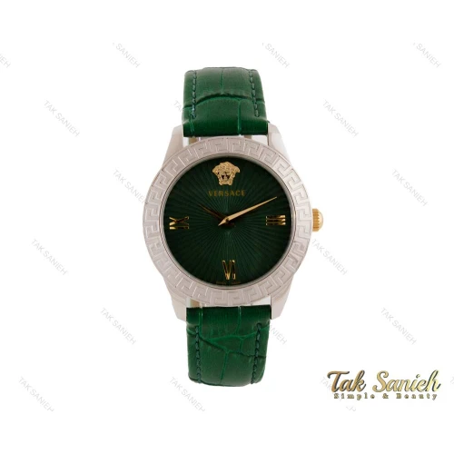 ساعت ورساچه زنانه بند چرم سبز Versace-3943-L
