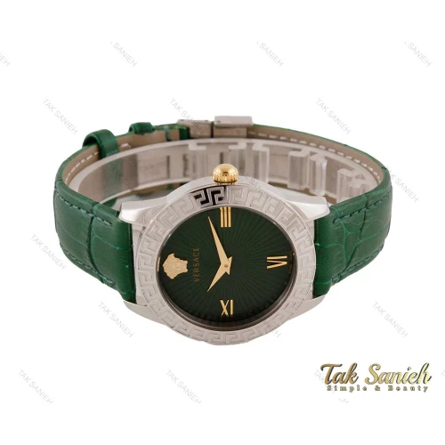 ساعت ورساچه زنانه بند چرم سبز Versace-3943-L
