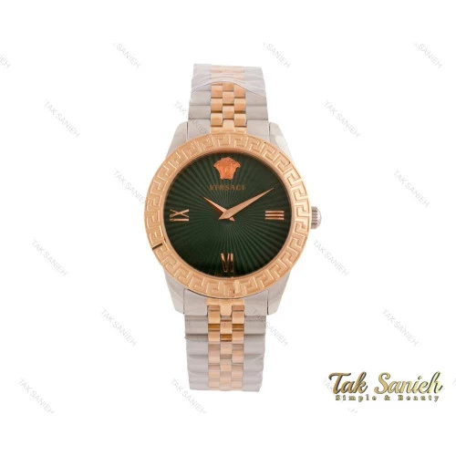ساعت مچی ورساچه زنانه رزگلد نقره ای صفحه سبز Versace-3949-L