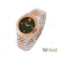 ساعت مچی ورساچه زنانه رزگلد نقره ای صفحه سبز Versace-3949-L