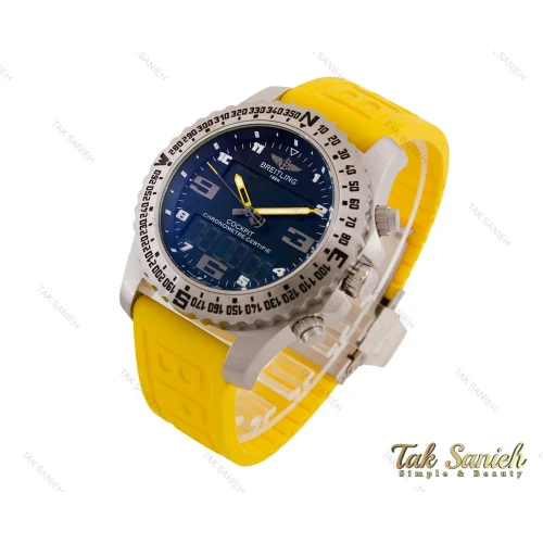 ساعت مچی برایتلینگ مردانه دوزمانه زرد Breitling-3950-G