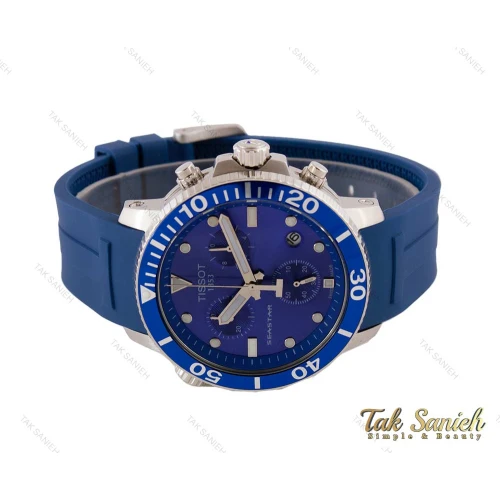 ساعت تیسوت مردانه Seastar 1000 کرنوگراف آبی Tissot-3975-G