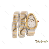 ساعت بولگاری ماری زنانه دورنگ طلایی نقره ای Bvlgari-3977-L