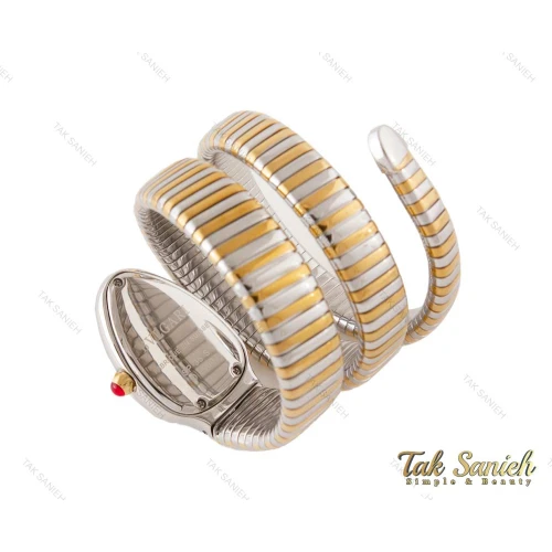 ساعت بولگاری ماری زنانه دورنگ طلایی نقره ای Bvlgari-3977-L