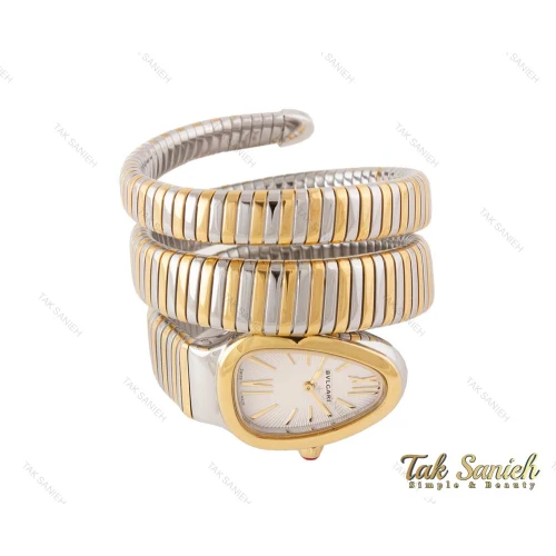 ساعت بولگاری ماری زنانه دورنگ طلایی نقره ای Bvlgari-3977-L