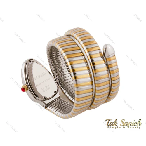 ساعت ماری بولگاری زنانه طلایی نقره ای نگین دار Bvlgari-3978-L