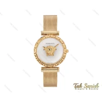 ساعت ورساچه پالازو زنانه طلایی صفحه سفید Versace-3982-L