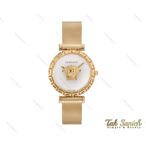 ساعت ورساچه پالازو زنانه طلایی صفحه سفید Versace-3982-L