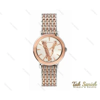 ساعت ورساچه Virtus زنانه رزگلد نقره ای Versace-3987-L