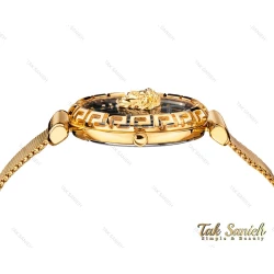 ساعت ورساجه زنانه پالازو طلایی صفحه مشکی Versace-3989-L
