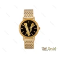 ساعت مچی ورساچه Virtus زنانه طلایی صفحه مشکی Versace-3994-L