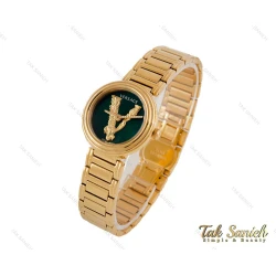 ساعت ورساچه Virtus زنانه طلایی صفحه سبز Versace-3995-L