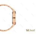ساعت دنیل ولینگتون آیکونیک لینک رزگلد صفحه قهوه ای مردانه DW-4005-G