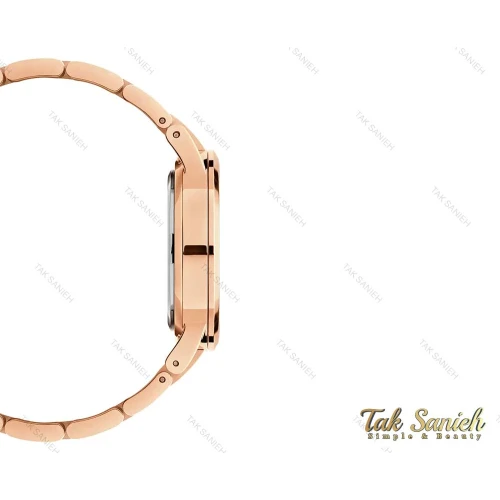 ساعت دنیل ولینگتون آیکونیک لینک رزگلد صفحه قهوه ای مردانه DW-4005-G