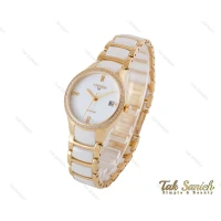 ساعت سیتیزن VIP زنانه سرامیکی سفید طلایی Citizen-4010-L