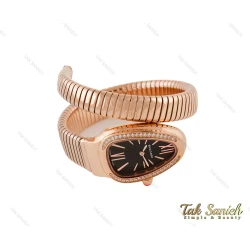 ساعت بولگاری ماری زنانه رزگلد نگین دار دو دور Bvlgari-4017-L