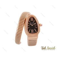 ساعت بولگاری ماری زنانه رزگلد نگین دار دو دور Bvlgari-4017-L