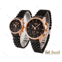 ساعت ست سیتیزن VIP رزگلد مشکی مدل Citizen-4012-S