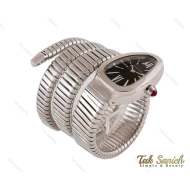ساعت بولگاری زنانه مار نقره ای مشکی Bvlgari-4021-L