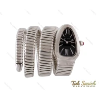 ساعت بولگاری زنانه مار نقره ای مشکی Bvlgari-4021-L