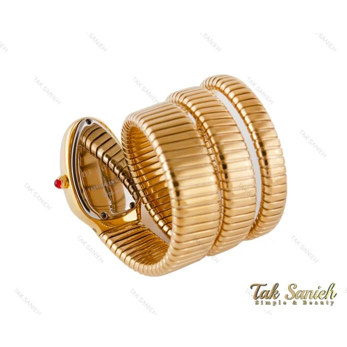 ساعت بولگاری ماری زنانه طلایی نگین دار Bvlgari-4022-L