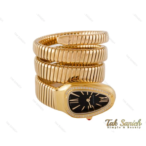 ساعت بولگاری ماری زنانه طلایی نگین دار Bvlgari-4022-L