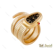 ساعت بولگاری ماری زنانه طلایی مشکی نگین دار Bvlgari-4022-L