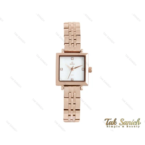 ساعت داتیس زنانه مربعی رزگلد Datis-3745-L