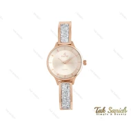 ساعت داتیس رزگلد بند نگین سواروسکی زنانه Datis-3751-L