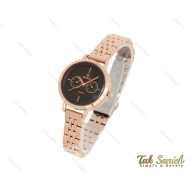 ساعت داتیس طرح سه موتوره رزگلد زنانه Datis-3754-L