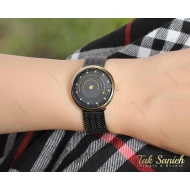 ساعت مچی داتیس زنانه حصیری مشکی Datis-3755-L