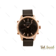 ساعت داتیس مردانه دوزمانه مشکی رزگلد Datis-3764-G
