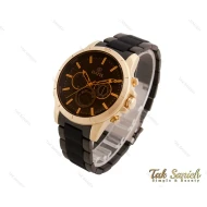 ساعت مچی داتیس دوزمانه طلایی مشکی مردانه Datis-3765-G