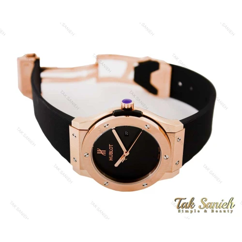 ساعت هابلوت اتوماتیک مردانه رزگلد صفحه مهندسی Hublot-3772-G