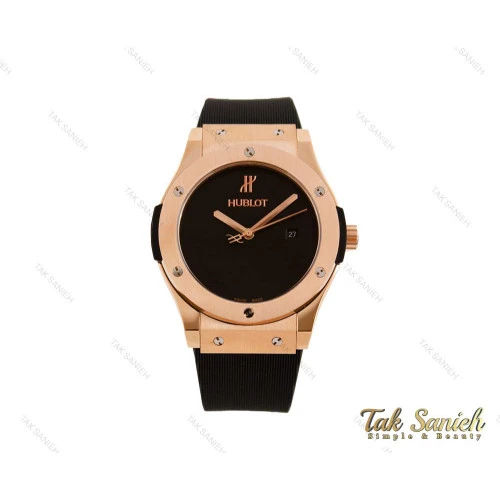 ساعت هابلوت اتوماتیک مردانه رزگلد صفحه مهندسی Hublot-3772-G