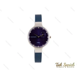ساعت زنانه رومانسون بند حصیری سیلور سرمه ای Romanson-3784-L