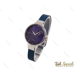 ساعت زنانه رومانسون بند حصیری سیلور سرمه ای Romanson-3784-L