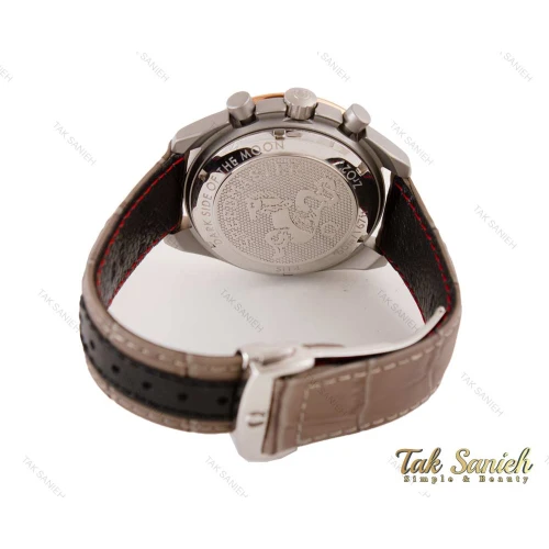 ساعت امگا اسپیدمستر مردانه بند چرم طوسی Omega-3789-G