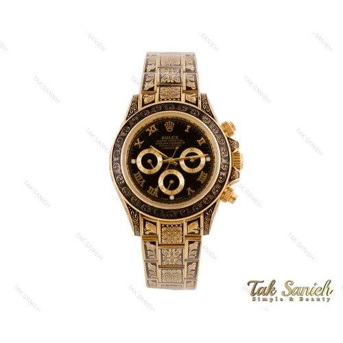 ساعت رولکس مردانه مدل دیتونا حکاکی Rolex-3815-G