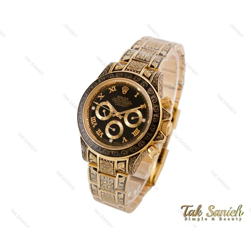 ساعت رولکس مردانه مدل دیتونا حکاکی Rolex-3815-G