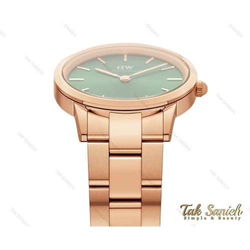 ساعت دنیل ولینگتون رزگلد صفحه سبز زنانه DW-3835-32-GL