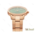 ساعت دنیل ولینگتون زنانه رزگلد سبز سایز کوچک DW-3837-28-L
