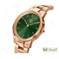ساعت دنیل ولینگتون زنانه رزگلد سبز سایز کوچک DW-3837-28-L