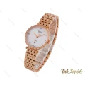 ساعت تیسوت زنانه رزگلد نگین دار Tissot-3854-L
