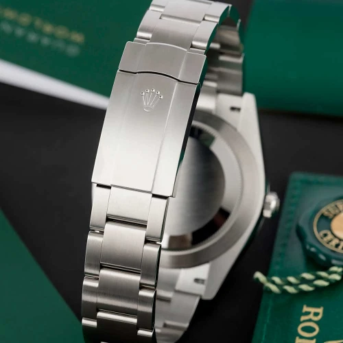 ساعت رولکس مردانه اویستر پرپچوال سیلور مشکی Rolex-4113-G