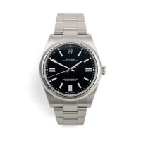 ساعت رولکس مردانه اویستر پرپچوال سیلور مشکی Rolex-4113-G